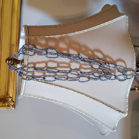 Double 'SPARKLY" beads boho necklace Very Elegant - Picture 5 of 8